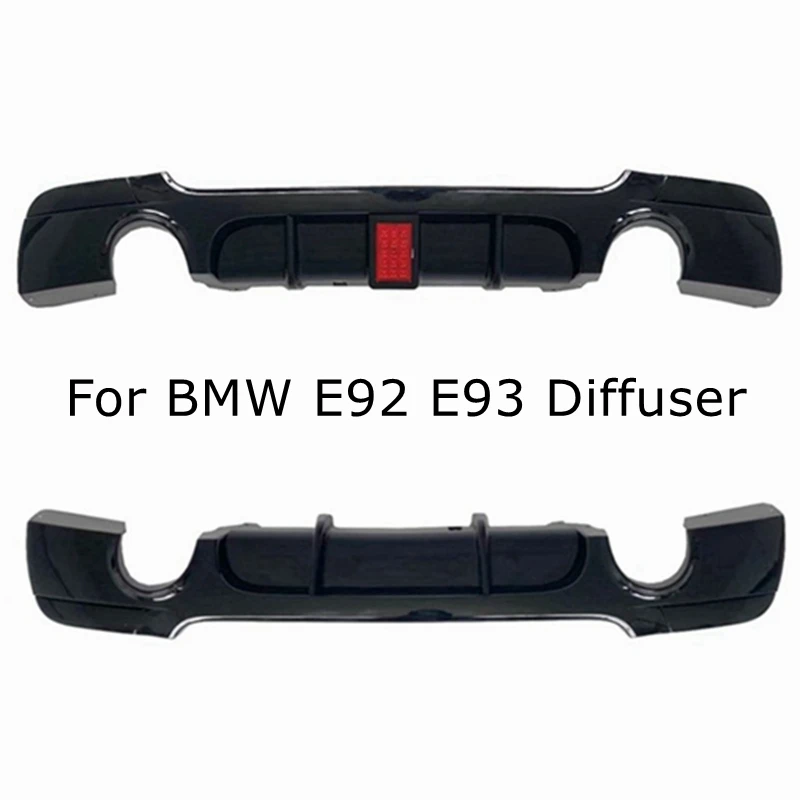 

For BMW E92 E93 2007-2013 M TECH Rear Bumper Diffuser ABS Plastic Black Rear Diffuser Bumper