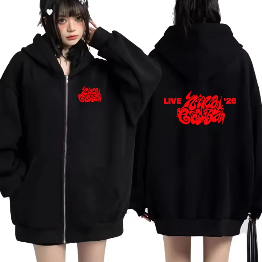 

Горячий рэпер Nina Chuba, новый альбом 2026, толстовка с принтом Тур, мужская и женская модная стильная куртка на молнии, флисовый спортивный костюм с длинными рукавами