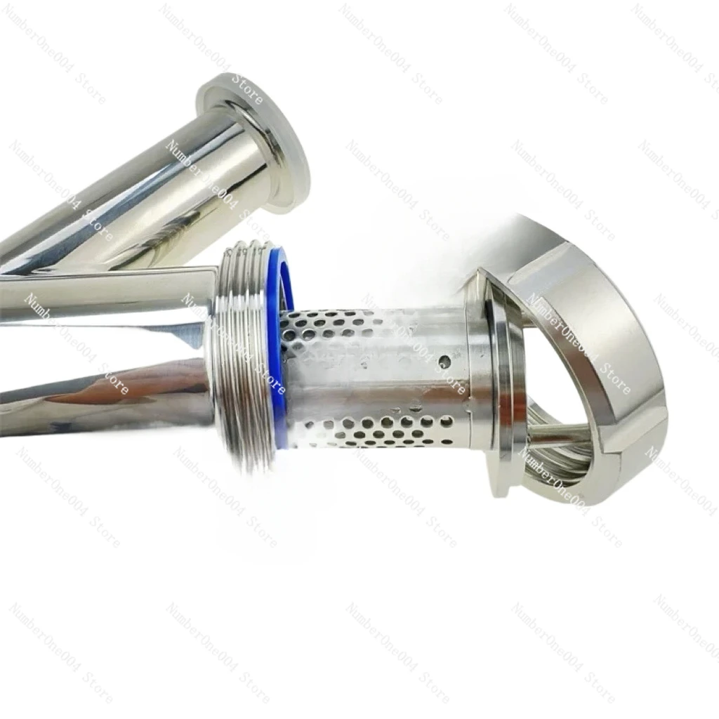 Applicable To 304/316L Sanitary Grade Stainless Steel Y-type Filter Quick-loading Clamp Type Microporous Oblique Plug Filter