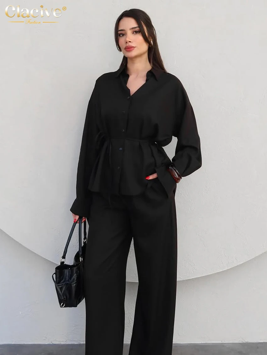 Clacive Fashion Свободные черные