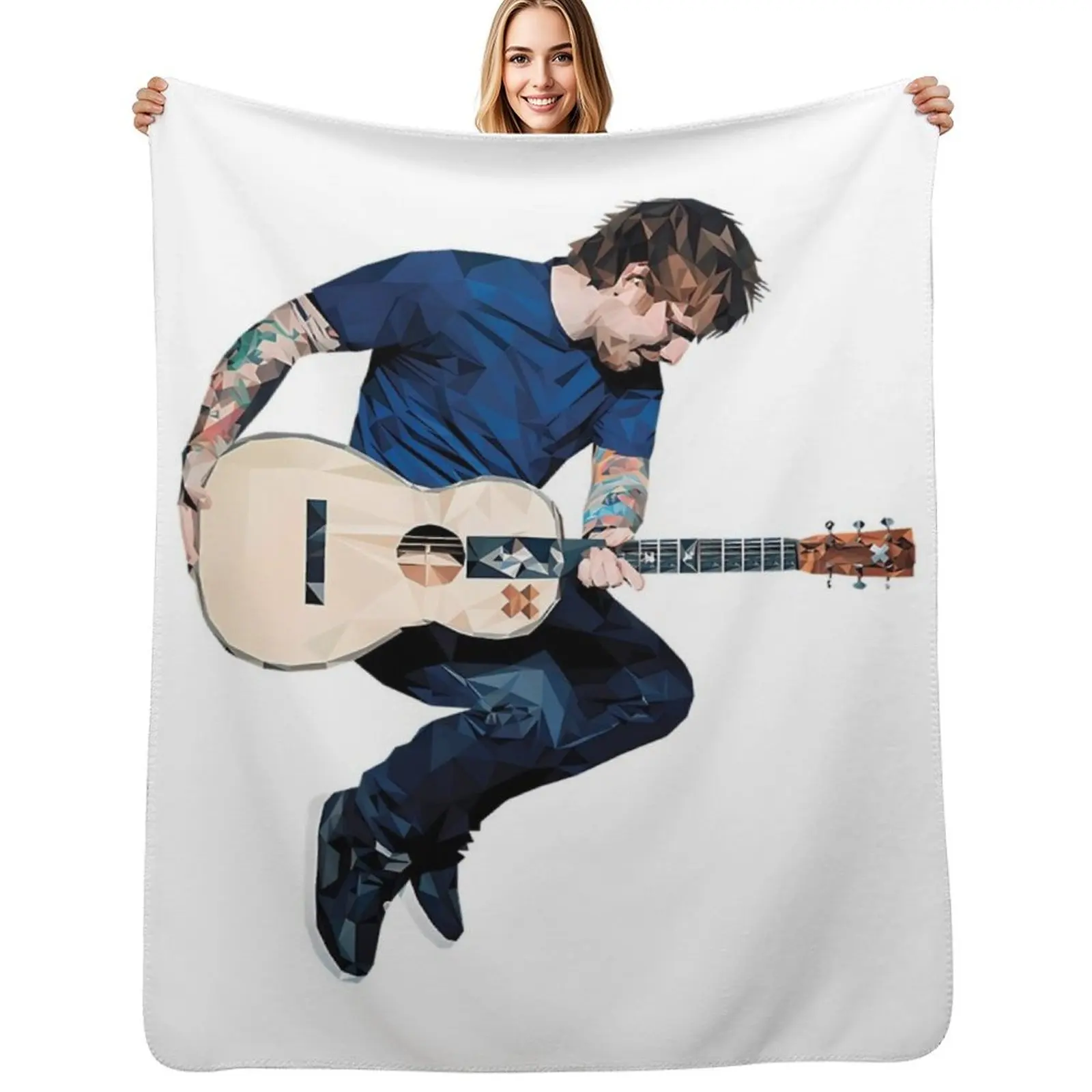 Ed Vintage - Ed The Mathematics Tour 2023 Throw Blanket Color Fast Cozy Throw Blanket