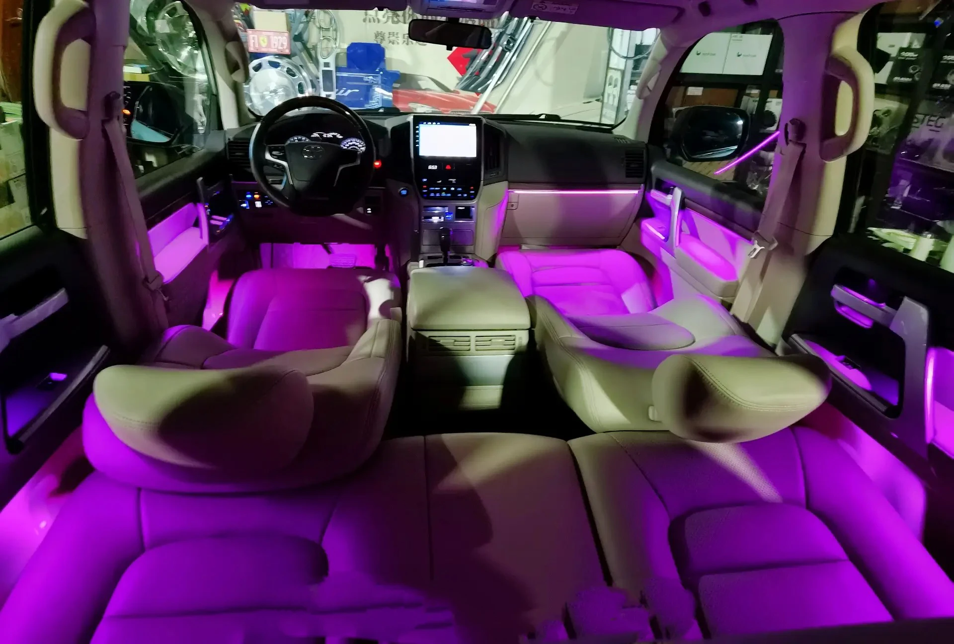 Full Color Streamer Car Ambient Lights RGB 64 Color Universal LED Interior Hidden Acrylic Strip Symphony Atmosphere Lamp