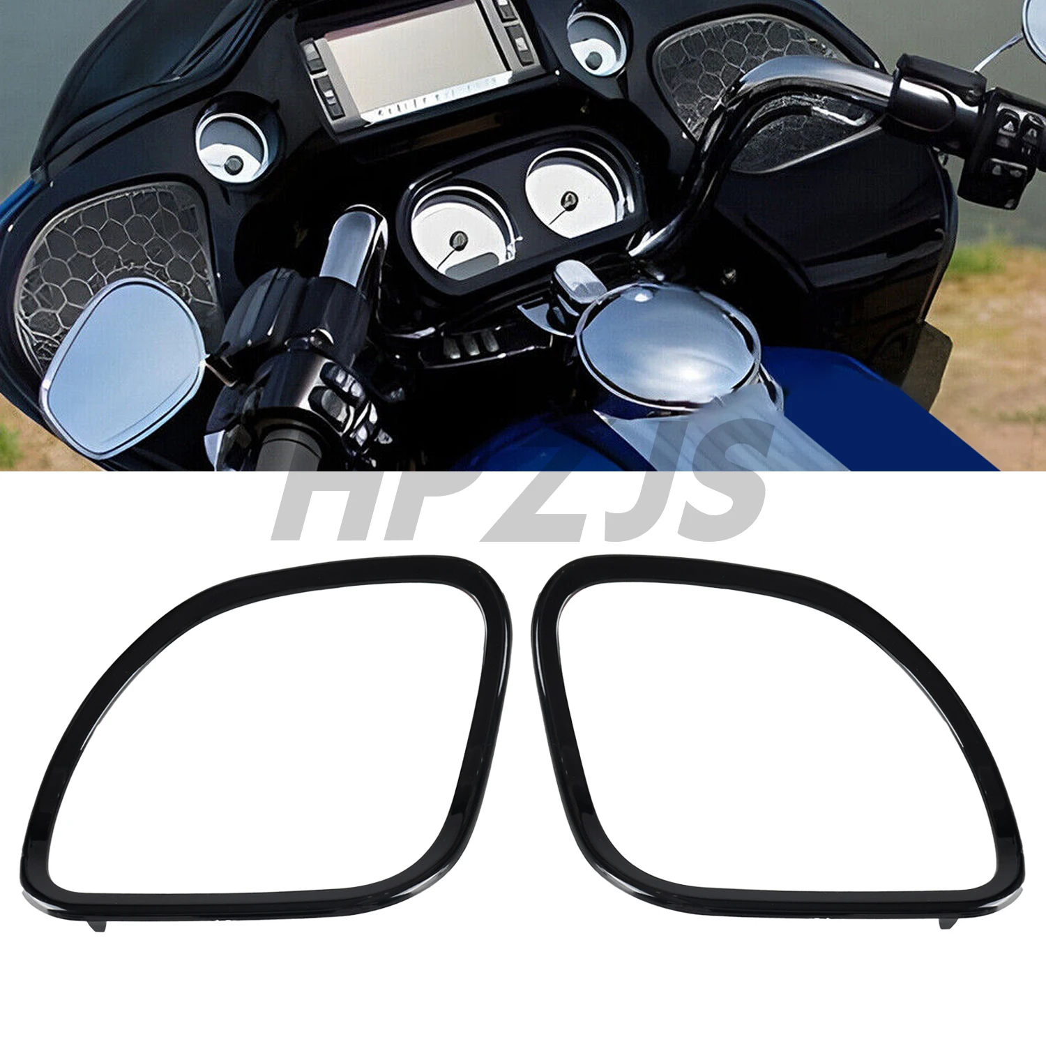 

For Harley Touring Road Glide Limited FLTRK Special FLTRXS 2015-UP Motorcycle Front Fairing Speaker Grill Cover Trim Black