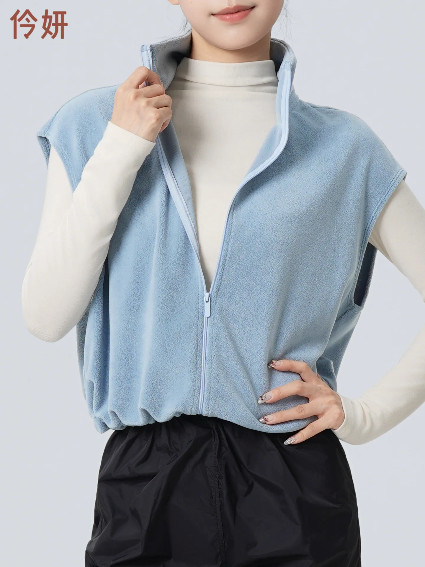 

Женская утепленная ветрозащитная куртка-жилет на молнии, эластичная, дышащая, для занятий йогой, теплая, без рукавов, термобелье