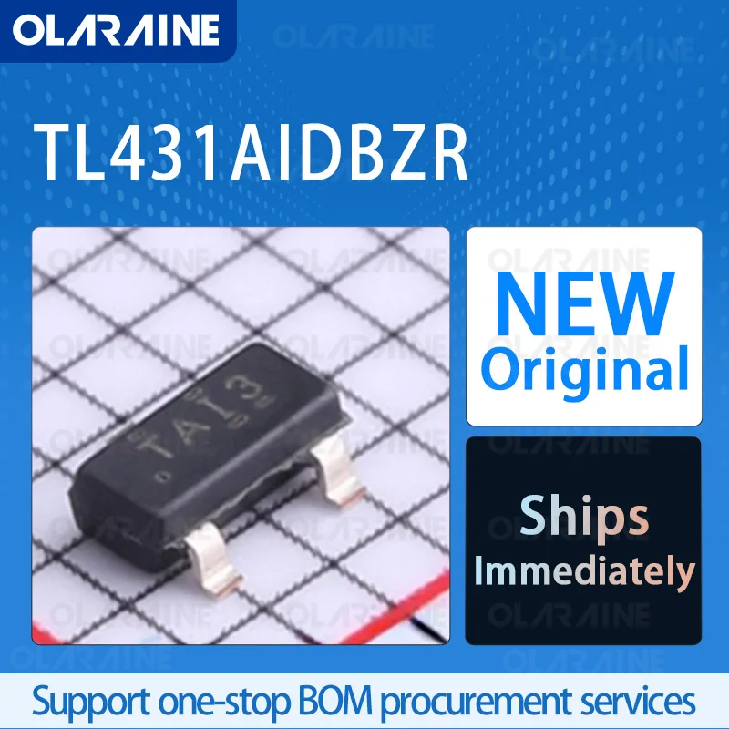 10/50/100Pcs TL431AIDBZR SOT-23-3 original ic chip Reference voltage 36 V RoHS Initial accuracy 1 % Current - 100 mA