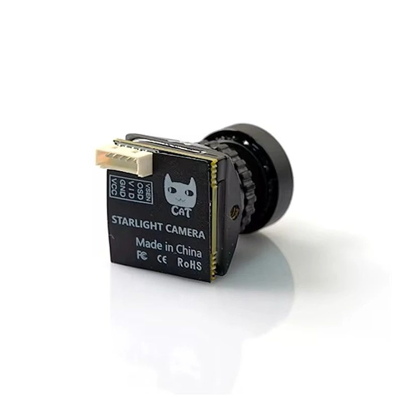 Foxeer cat4 mini cat/micro cat 4 1200tvl starlight 0.00001lux câmera fpv baixa latência baixo ruído câmera fpv para drone de corrida fpv