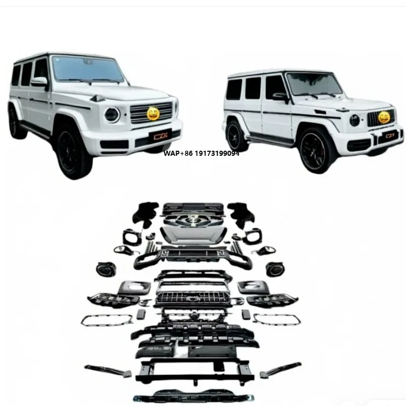 For W463 Original Quality W465 G63 LED Rearview Mirror Headlights Tail Lights Mudguard Hood Bumper Body Kit 12-Month