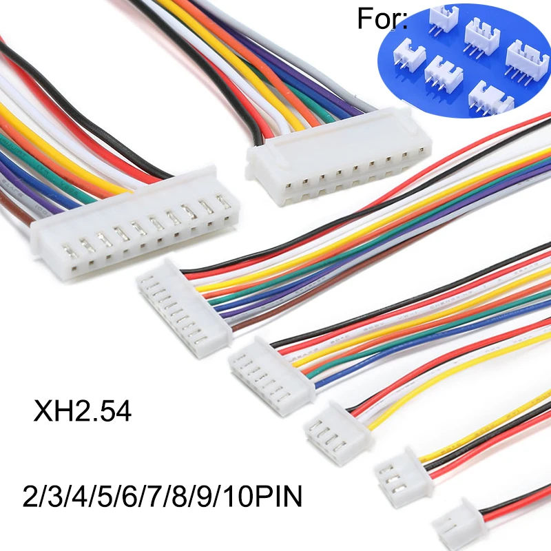 10PCS JST-XH XH 2.54 Wire Cable Connector 26AWG Lipo Balance Wire Extension Charged Cable Lead Cord for RC Lipo Battery charger