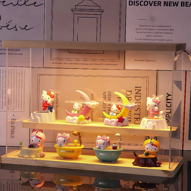 New Blind Box 8 Assembled Dolls Moon Forest Cat Skating Cute Duck Bathtub Scene Holiday Surprise Holiday Gifts For Girls