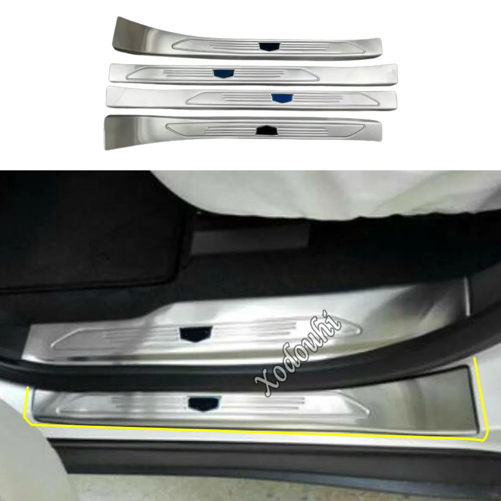 

Car Stainless Steel Pedal Door Sill Scuff Plate Stick External Threshold For Cadillac XT5 2016 2017 2018 2019 2020 2021 2022