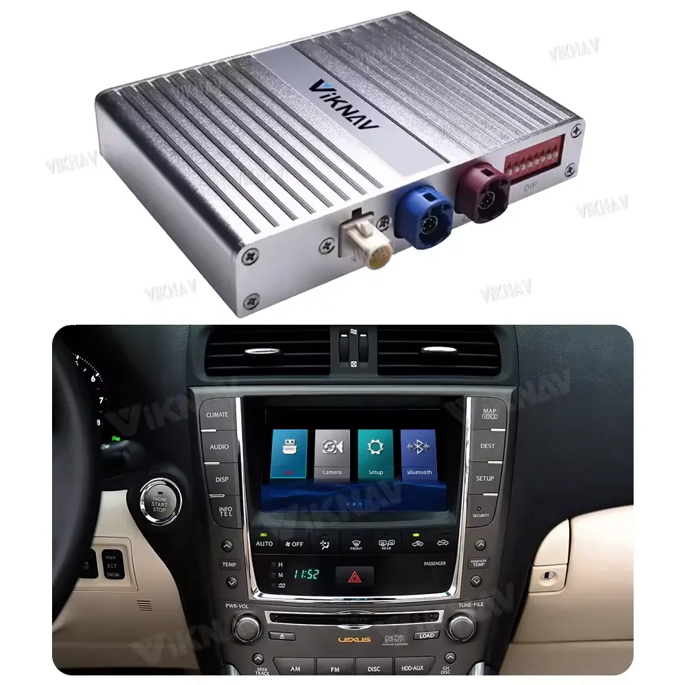 VIKNAV Linux Interface Box Fit For Original Car OEM Screen For Lexus IS 2009 -2012 Wireless Apple CarPlay Android Auto