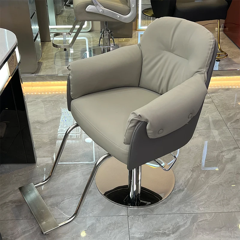 

Nordic Reclining Chair Barber Hair Salon Equipment Furniture Simplicity Barbershop Stool Spa Dressing silla barberia Bar Stools