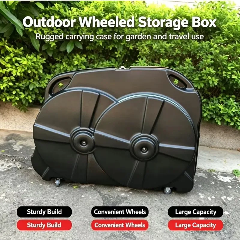 Bike Hard Box Tool Storage Case Durable Bike Tool Chest Fit 17 To 29 Inch Bicycle For Cycling Equipment And Accessories
