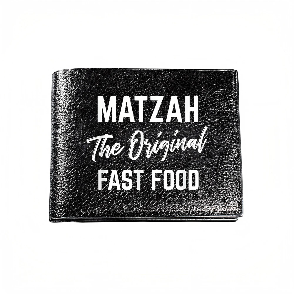 Matzah The Original Fast Food Men's Wallet Card Holder Casual Business Fashion Print Design