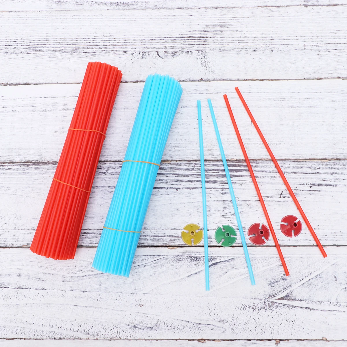 

200Pcs Balloon Stick Party Support Holder Easy Assembly Durable Balloon Stand for Wedding Birthday Shower Decoration
