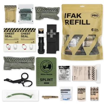 Rhino Rescue Trauma Kit,Combat Survival Gear Medical Kit,Tactical for Emergency First Aid,