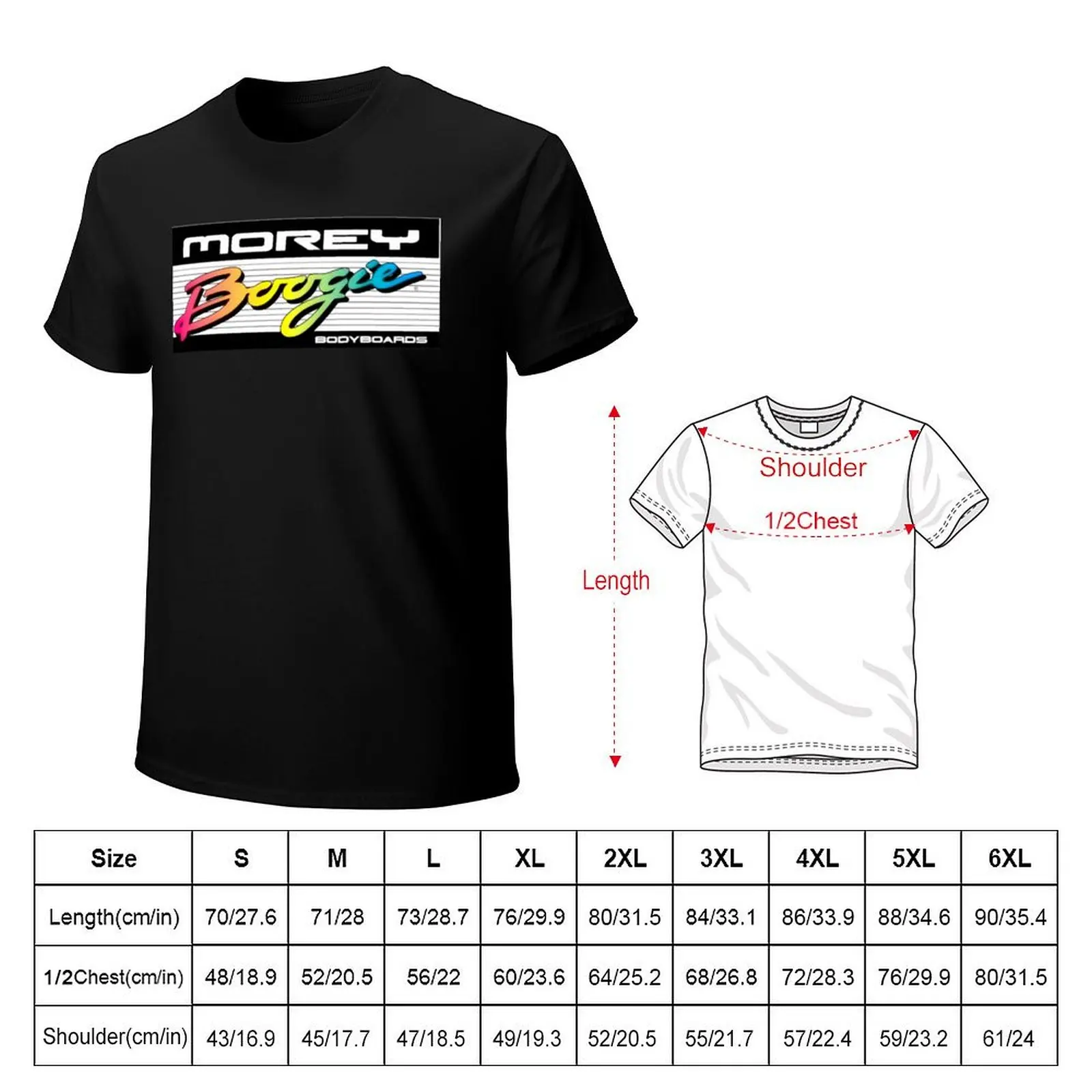 Morey Boogie Old School T-Shirt Basic Plain Tee for Spring and Summer