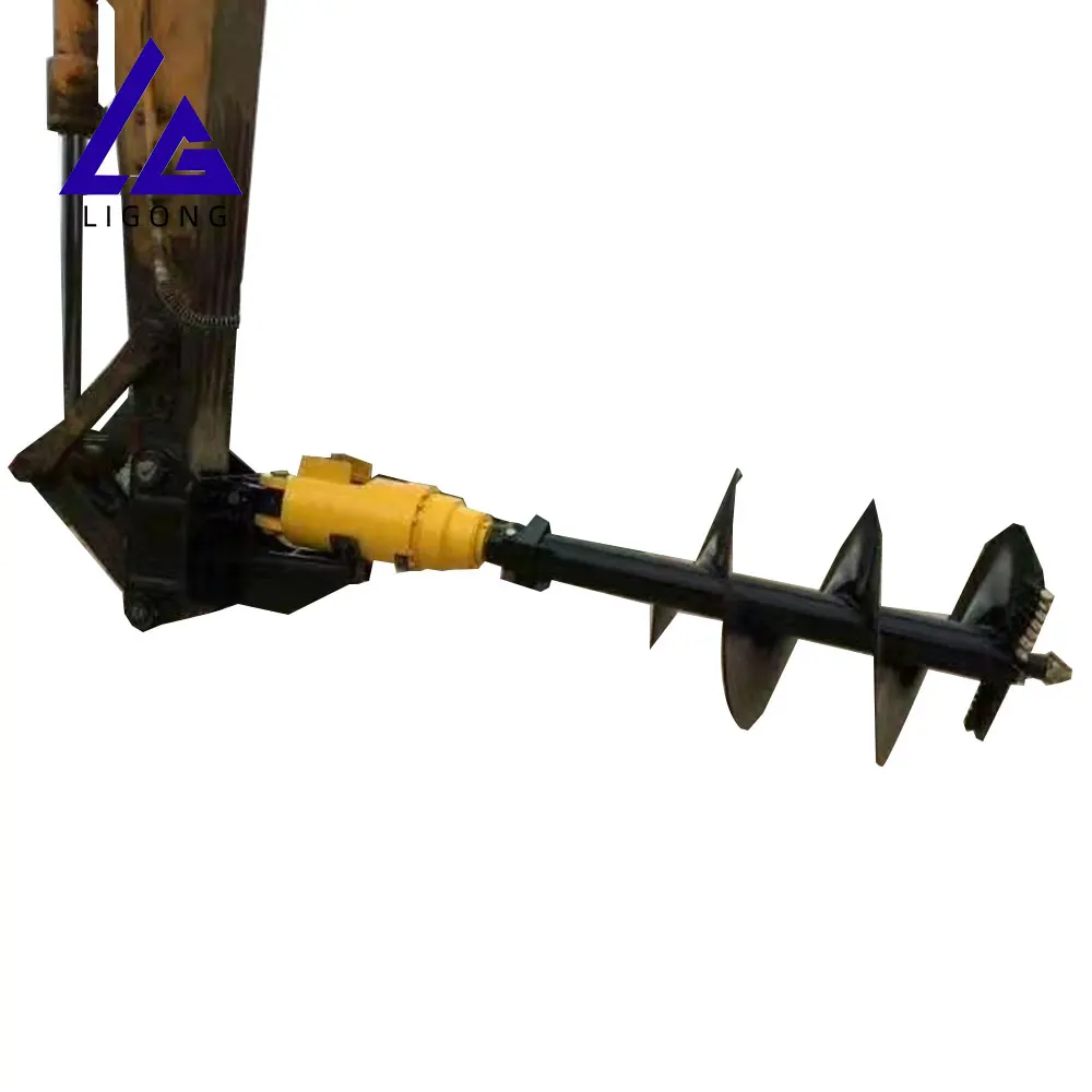 PC200 Excavator Earth Auger For Drilling Holes