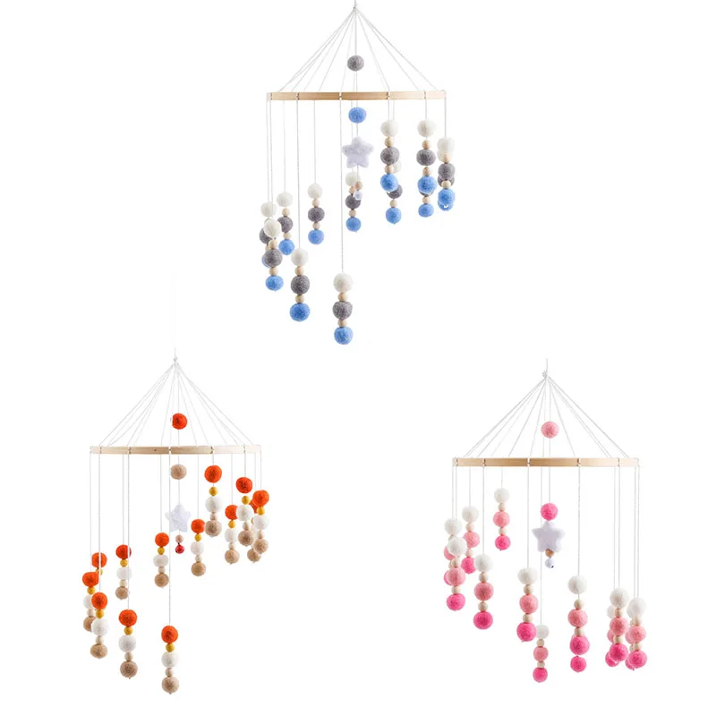 

Baby Crib Mobile Rattle Toy For 0-12 Months Colorful Step Rotary Bedbell Hanging Toy For Newborns Music Box Hanging Bed Bell Toy