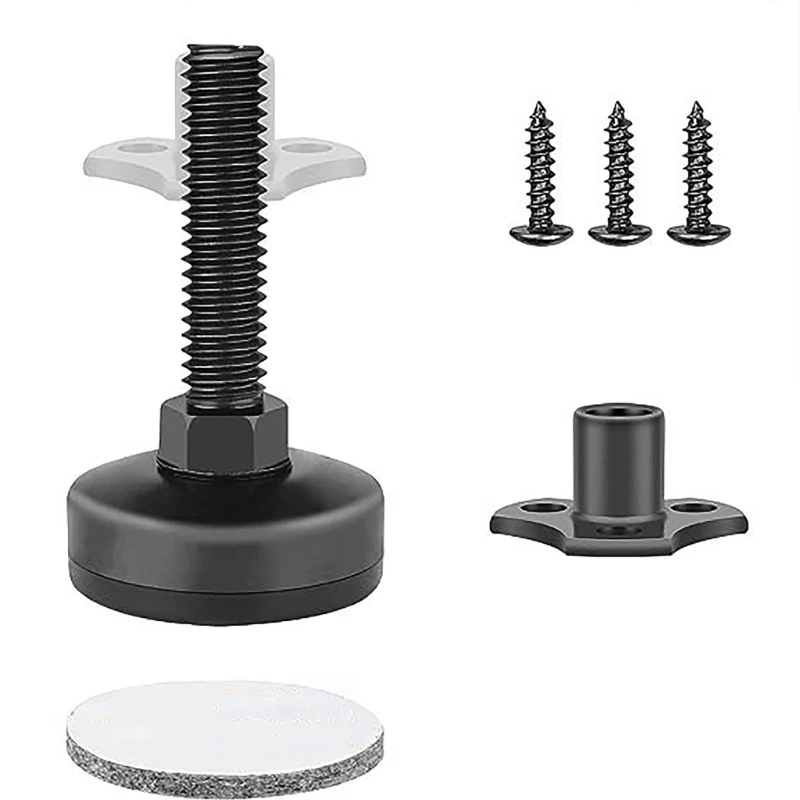 Portable Furniture Levelers 3/8Inch Thread Adjustable Designs Sturdy Base Accessory for Uneven Floor 4Pieces Set Dropshipping