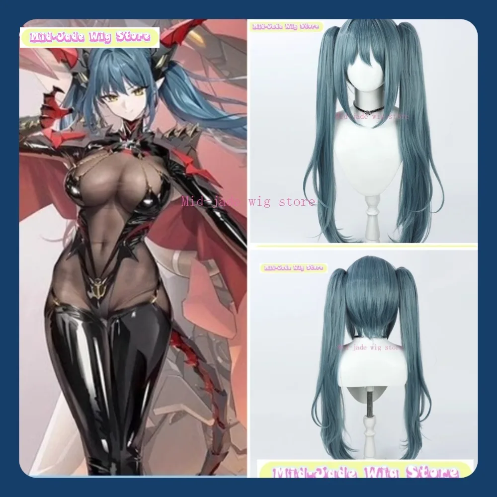 

Mid-jade Wig Store Azur Lane Regensburg Cosplay Wig Anime Game Role-playing Halloween Party Synthetic Wig