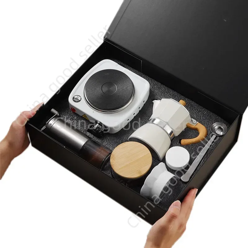 Spot High-end Hand Brewing Pot Set, Coffee Utensils, Coffee Pot Gift Box, Mocha Pot, Coffee Gift Box.