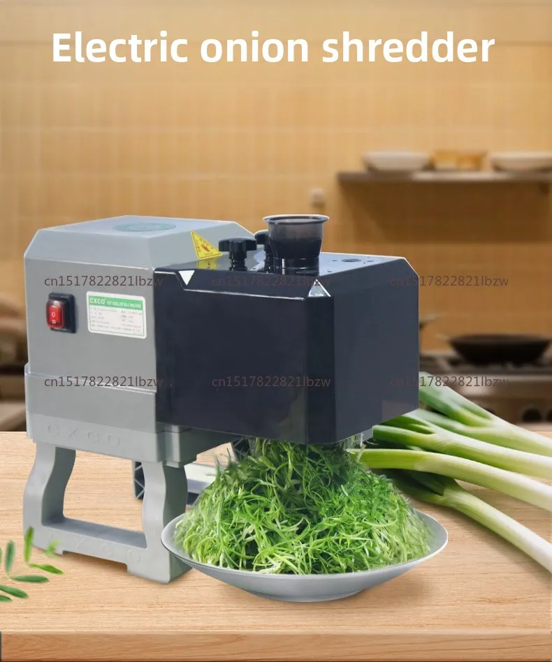 Automatic Fast Commercial Vegetable Chopper Spinach Cutter Spring Onion Shredding Machine for Restaurant