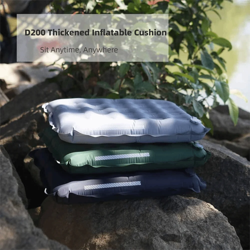 

Thickened Inflatable Seat Cushion Moisture-Proof Lightweight Outdoor Seat Pad Reflective Strip Foldable
