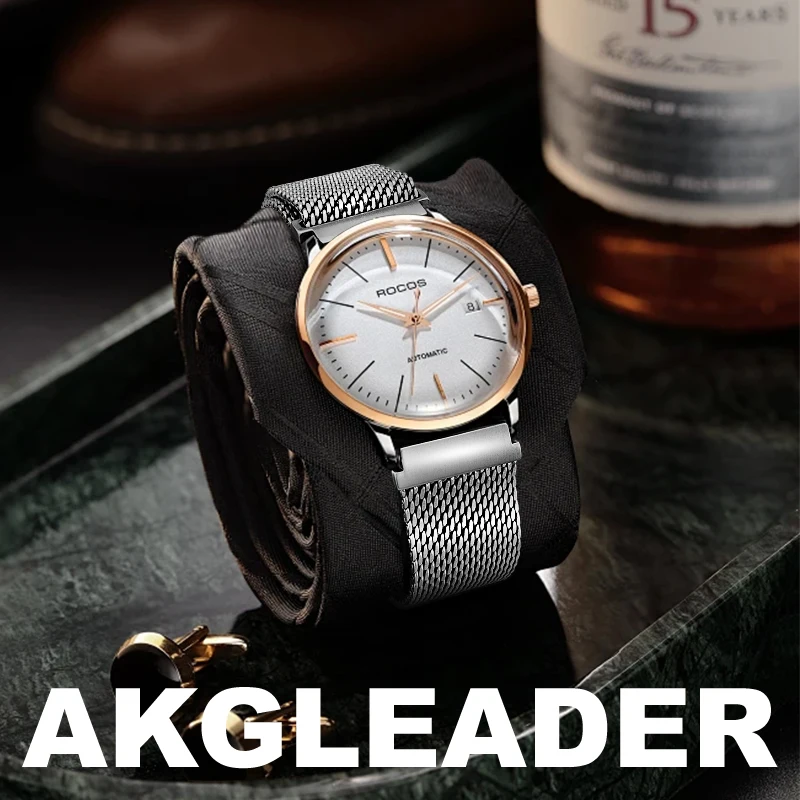 

AKGLEADER 22mm pure titanium watch strap for Milanese Watch band Weaving Strap for Breitling Omegann