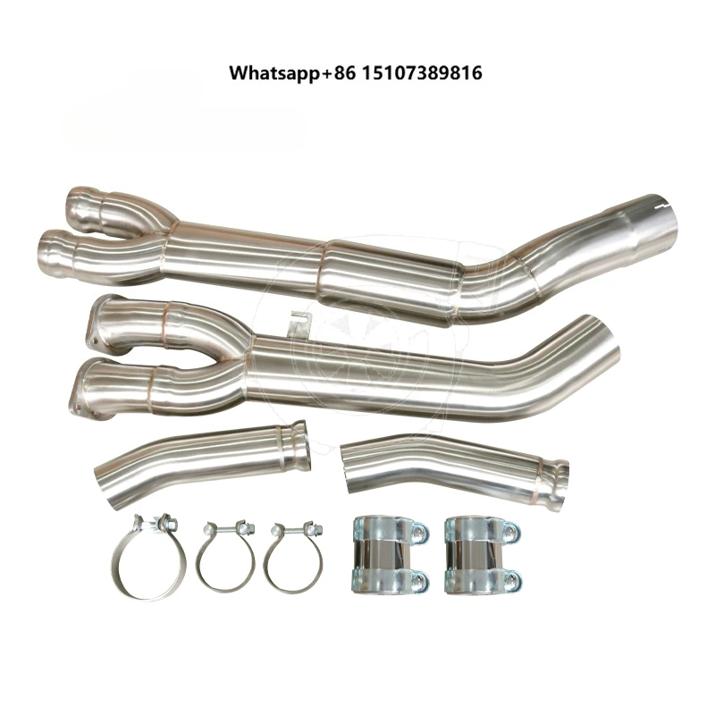 

For X3M X4M F97 F98 3.0T S58 Midpipe 2019+ Two Pieces Design Resonated