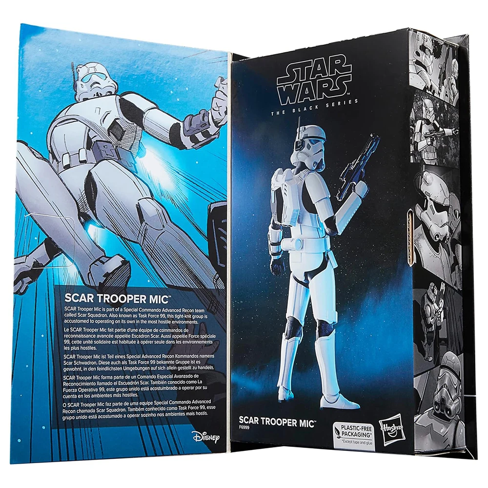 

[In-Stock] Hasbro Star Wars The Black Series Scar Trooper Mic (Comic Line) 15cm Collectible Anime Action Figure Model Toys