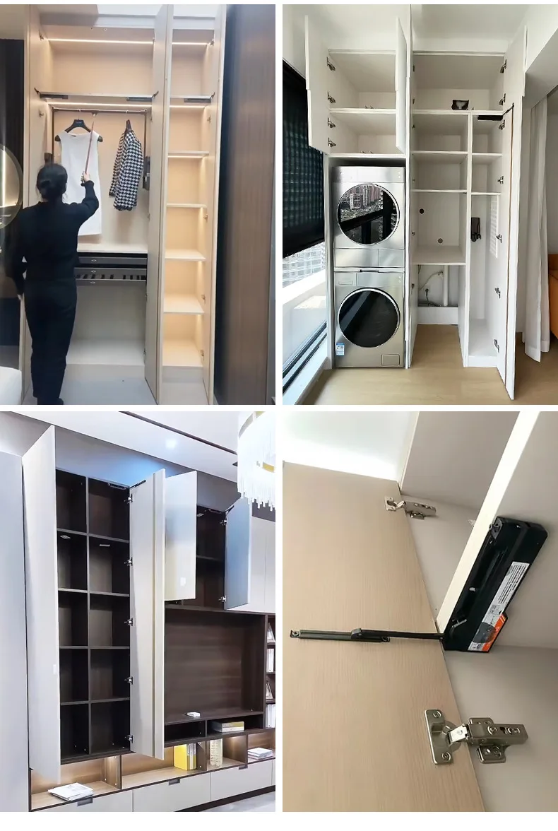 Automatic Door Press Opener Cabinet Concealed Door Closer Press type Buffer Damper Door Closer