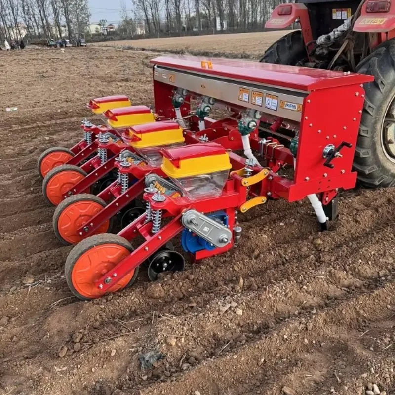 

Hot Sale 2025 High Quality Four-wheel Matching 4-rows Suspended No-tillage Fertilizing Precision Corn Seeder