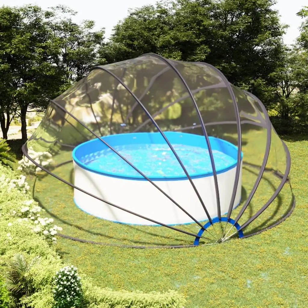 Retractable pool dome cover outdoor oval roof inflatable ice bath
