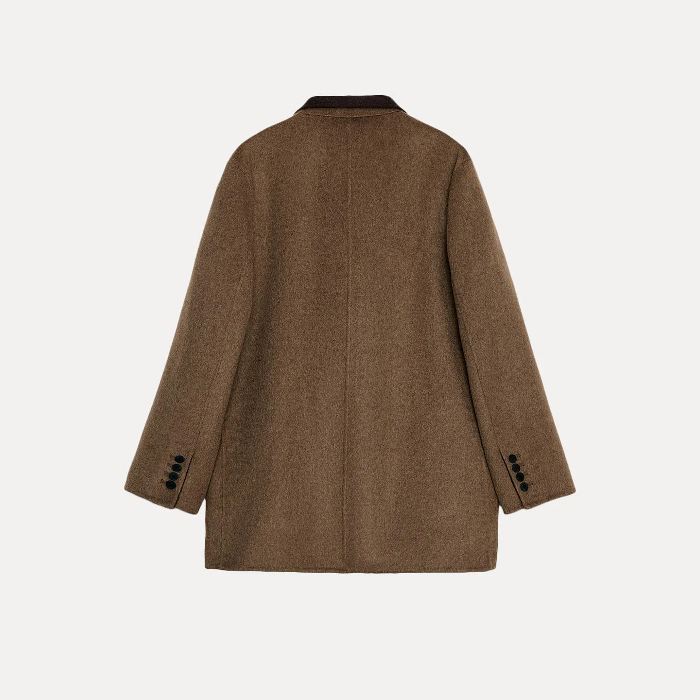 Z femmes décontracté Faion ample mixte laine costume Jaet 2025 nouveau Sle Long Sve bouton fermeture mi-longue manteau