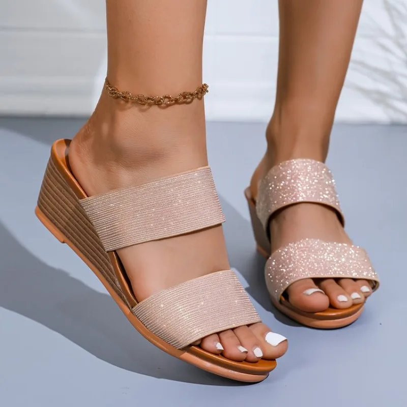 2026 Summer New Fashion Casual Wedge High Quality New Fashion slippers women