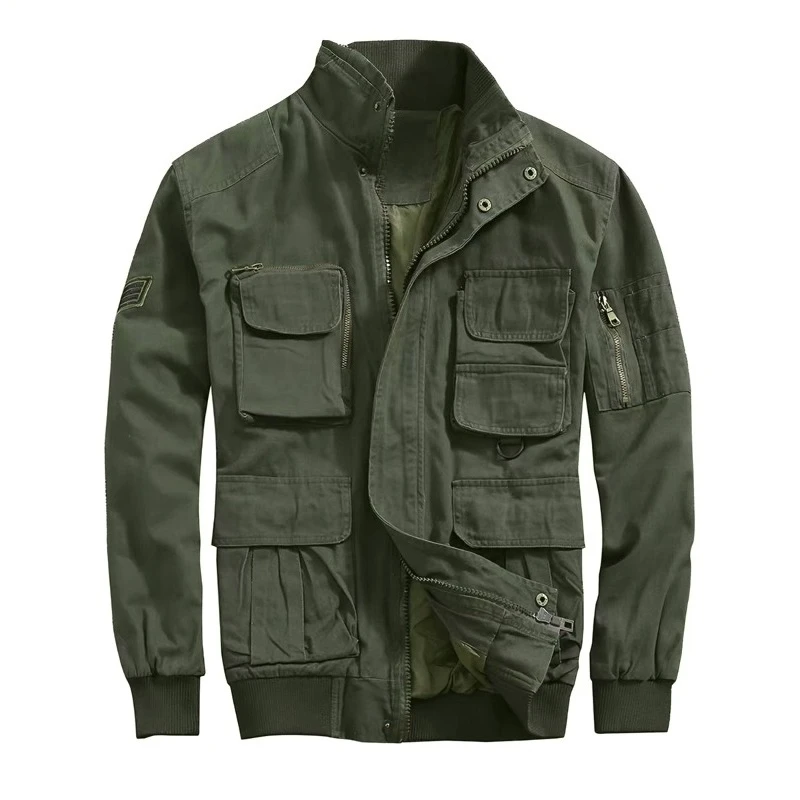 Women 2026 Safari Style Army Green Jackets Long Sleeve Slim Camouflage American Vintage Chic Elegant Retro Outwear Coats Tops