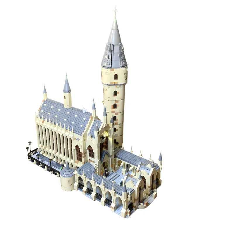 5605pcs MOC Great Hall & Staircase Tower Version 1.0 Harry Model Building Blocks Christmas Gifts Toys Collection Idea Brick