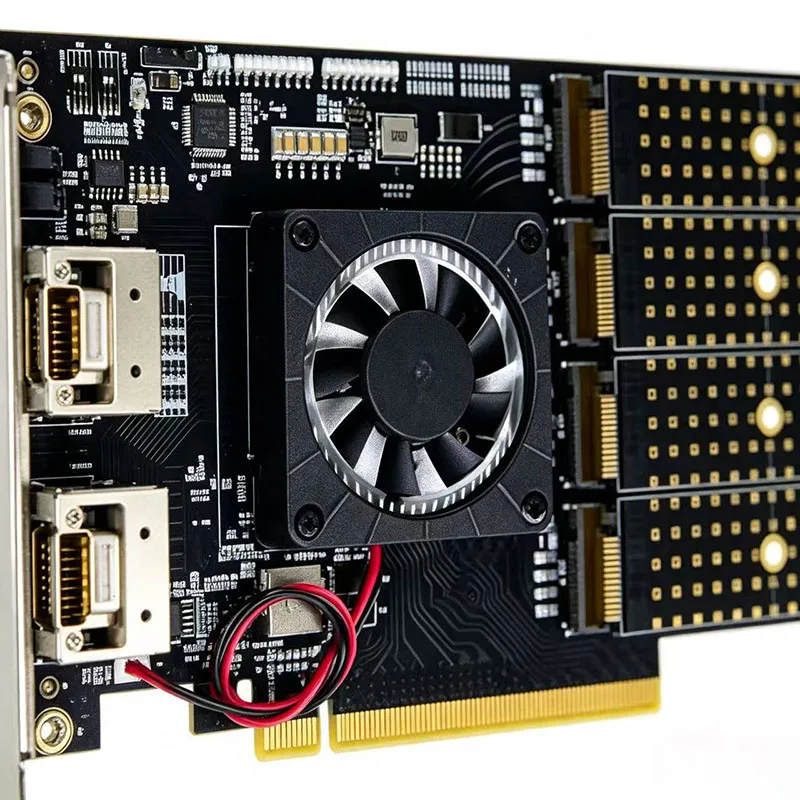 PLX8749 Adapter M.2 IT Mode ZFS TrueNAS PEX8749 8-Port M.2 NVMe Solid State Drive PCI-E X16