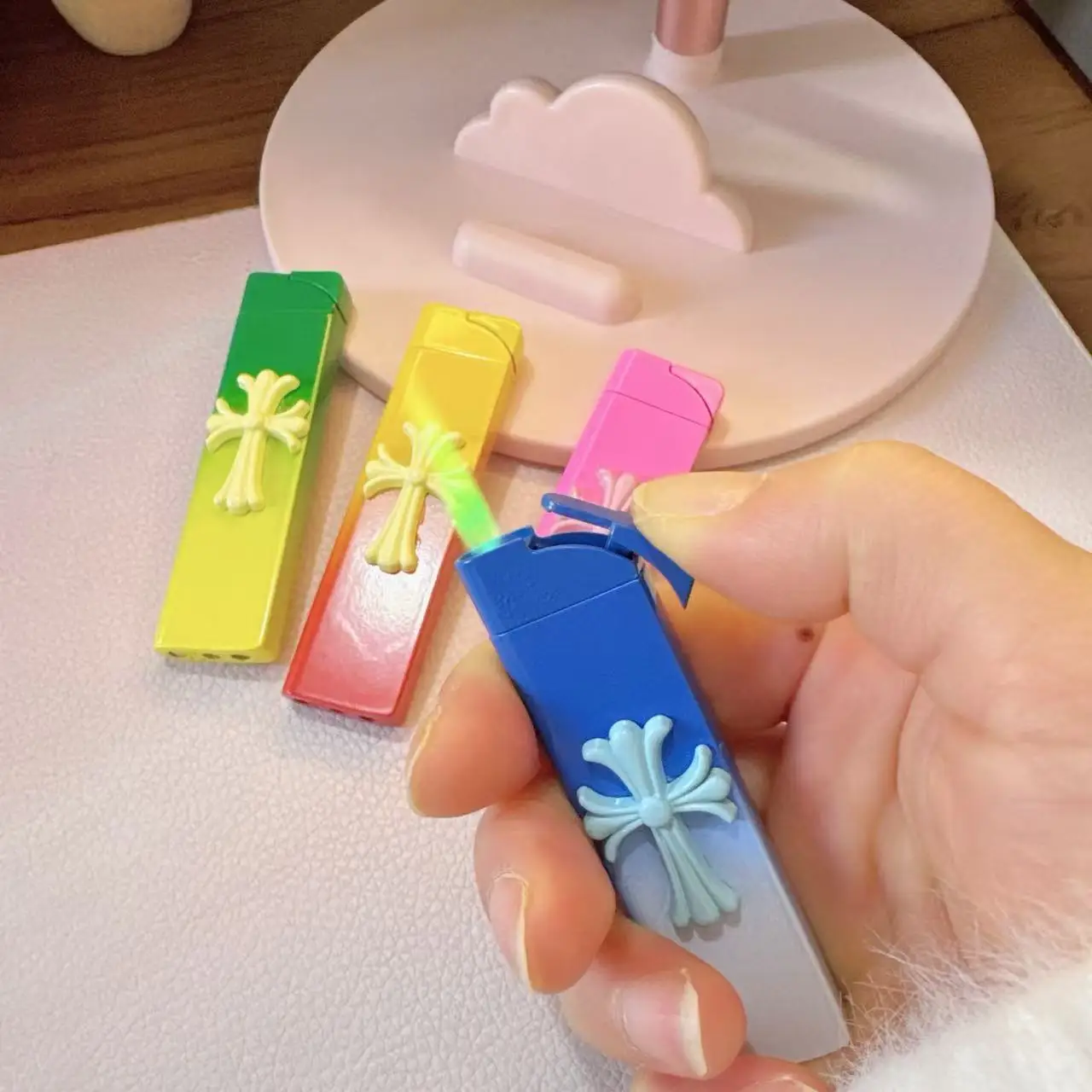 

Mini Cigarette Lighter Windproof Green Jet Flame Torch Lighter Inflatable Butane Gas Smoking Accessories Pocket Lighter