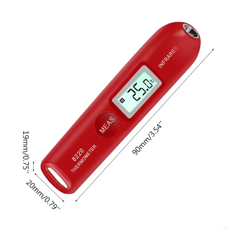 77ja mini termometro a infrarossi digitale per cucina bbq caramella friggere cucina cibo portatile tasca