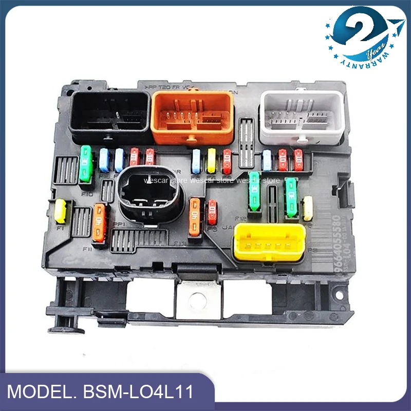 Genuine Used Fuse Box Unit Assembly BSM-LO4/L11 6500FH For Peugeot 107 207 307/207CC Citroen C4 C5 9664055780 9664055580