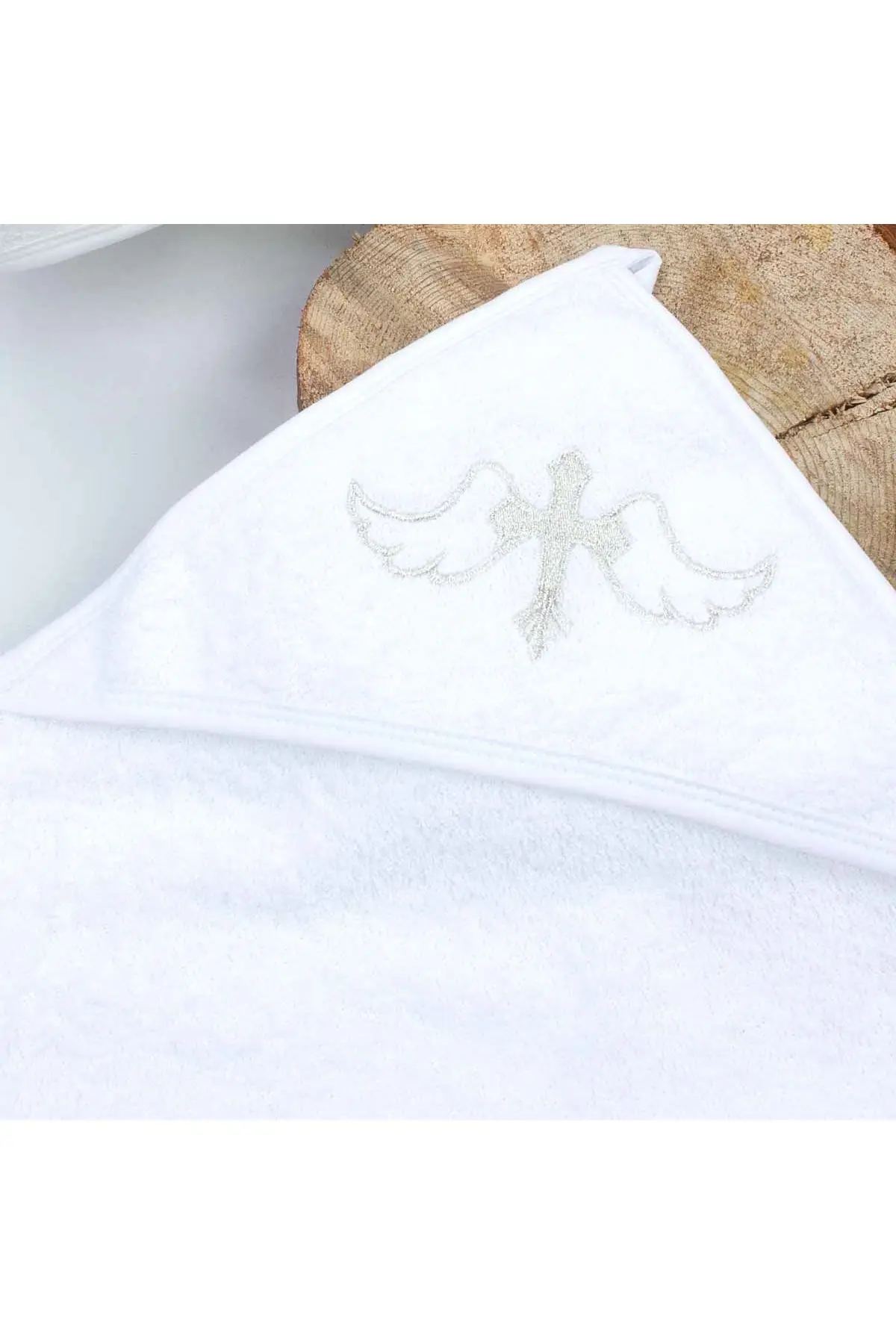 Boy Girl Baby Newborn Crucifix Rebirth Baptism Hooded Drying Towel Religious Ceremony Towel Babies Spiritual The Church Baptism