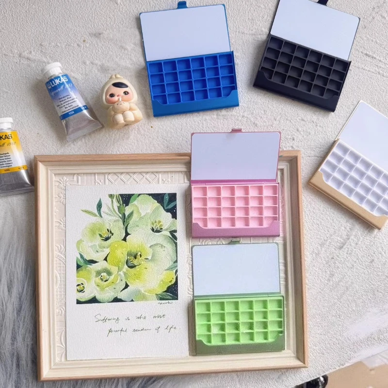 

Пустая портативная палитра на 24 ячейки, ультратонкий акварельный бокс TN, для студентов/художников, для путешествий, для рисования и скетчинга, художественные принадлежности