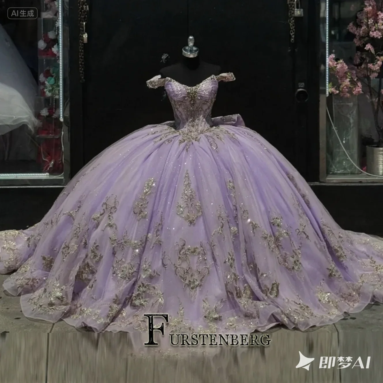 فستان FURSTENBERG للأطفال باللون الوردي 15 عامًا فستان Quinceanera بفيونكة وخرز كيب فستان رسمي للحفلات بعمر 15 عامًا فساتين quinceanera مخصصة #6