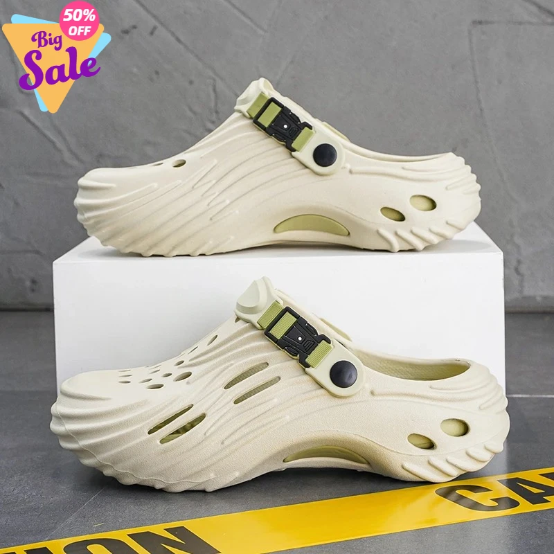 

2026 Summer Men's EVA Clogs | Closed Toe Platform Dual-Wear Lightweight Outdoor Casual Beach Sports Sandals