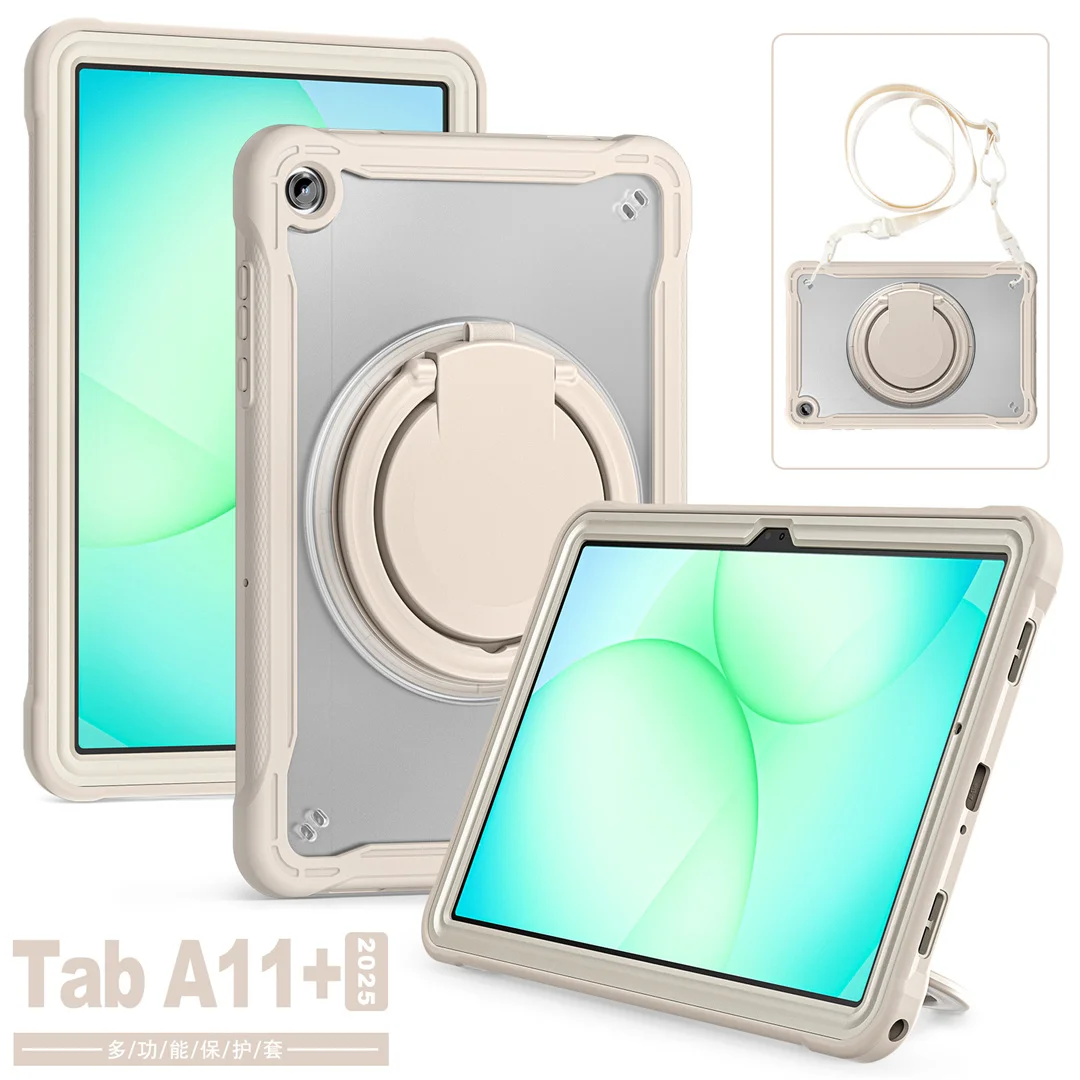 

Для Galaxy Tab A9 A9+ A11 A11+ S11 8,7 дюйма 11 дюймов 2026 Защитный чехол для всего тела 2-слойный противоударный регулируемый ремешок-подставка-держатель