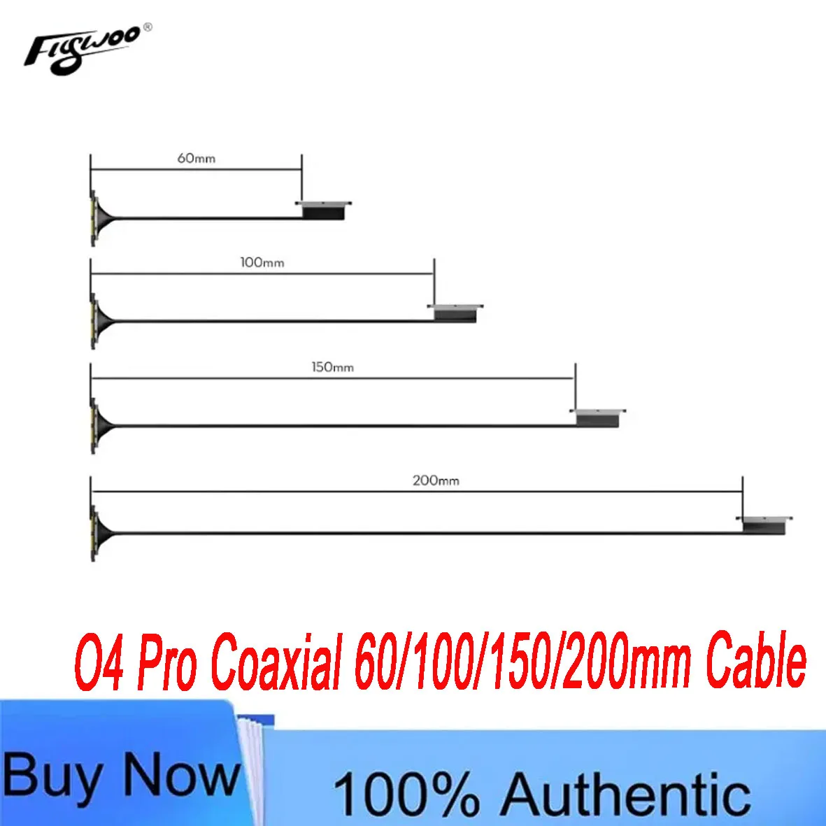 Flywoo O4 / O4 Pro Coaxial 60/100/150/200mm Cable for FPV Drones