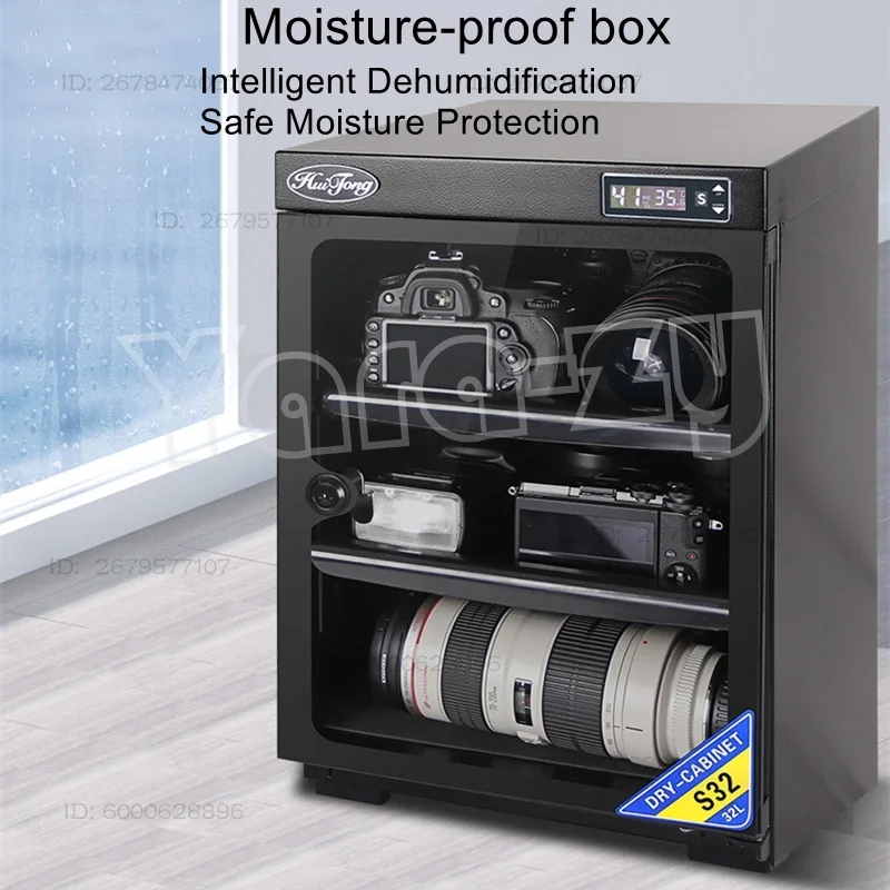 32L Digital Camera Moisture-proof Box Digital SLR Lens Drying Box Photography Camera Bag Drying Cabinet