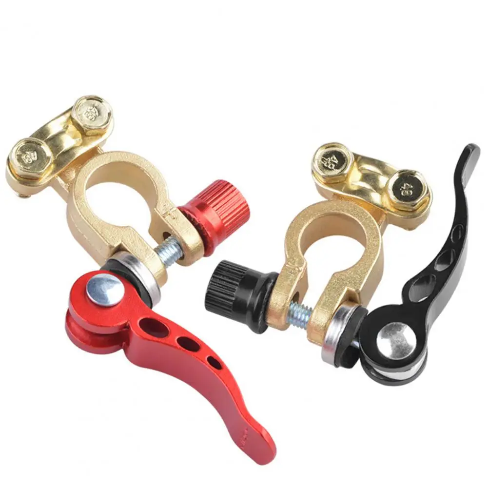 Car Battery Terminal Clip 2Pcs Helpful Good Toughness Long Service Life Car Truck Battery Terminal Pile Head Car Accessories